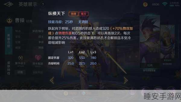 王者荣耀高手进阶,曹操的制霸之道与实战技巧
