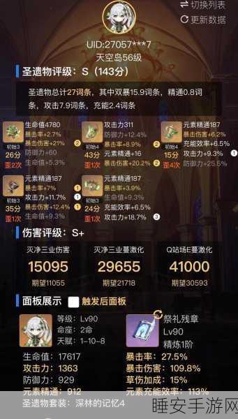 原神纳西妲圣遗物词条深度解析,打造顶尖辅助的必备攻略