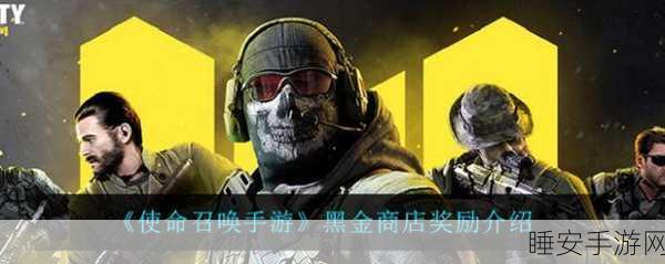 使命召唤手游黑金商店深度解析,珍稀道具价格大揭秘!