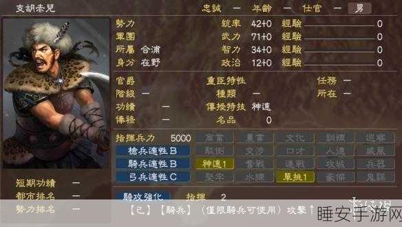三国志13威力加强版,揭秘AI最难缠武将,谁才是战场霸主?