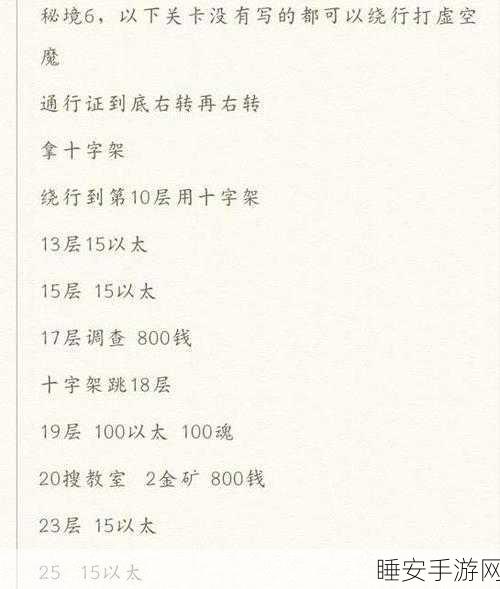 地下城堡3秘境16终极攻略,揭秘完美通关策略与技巧