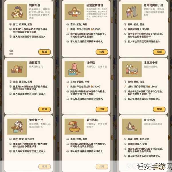 手游攻略大揭秘,动物餐厅小鱼干高效获取策略,助你餐厅生意兴隆!