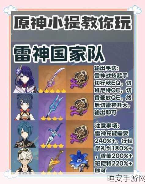 原神深度攻略,宵宫双主C流配队策略全揭秘,助你征服深渊挑战!