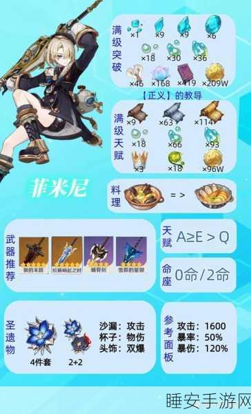 原神菲米尼武器选择指南,解锁冰系战士的极致潜能
