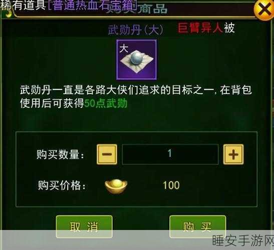 热血江湖武勋揭秘,掉级机制与比赛细节全解析