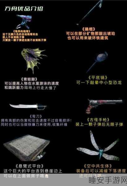 手游资讯,方舟生存进化深度攻略,药制作秘籍,揭秘黑色浆果与变质肉的神奇组合