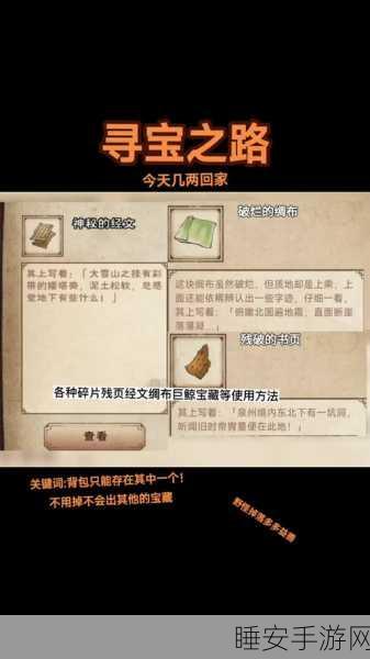 烟雨江湖奇遇全攻略,陌大人府邸深度揭秘与寻宝指南