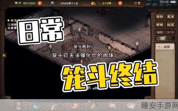 烟雨江湖笼斗场全新解锁攻略,步骤揭秘与比赛细节大公开