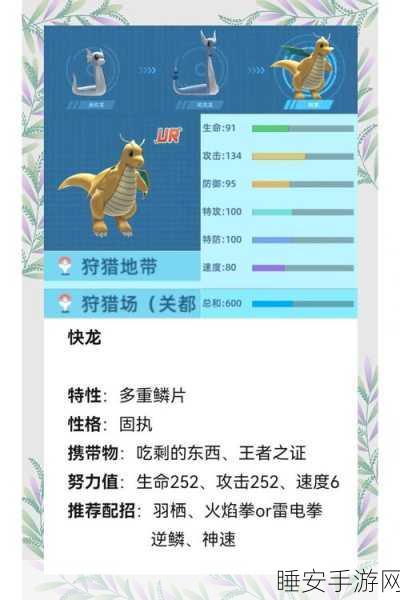 宝可梦大集结,乘龙技能搭配与持有物推荐,助你赛场称霸!