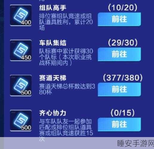 QQ飞车手游,巅峰荣耀之路——最高段位揭秘与详尽奖励指南