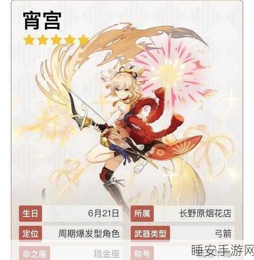 原神宵宫蒸发队顶级配置揭秘,高效战斗策略与搭配攻略