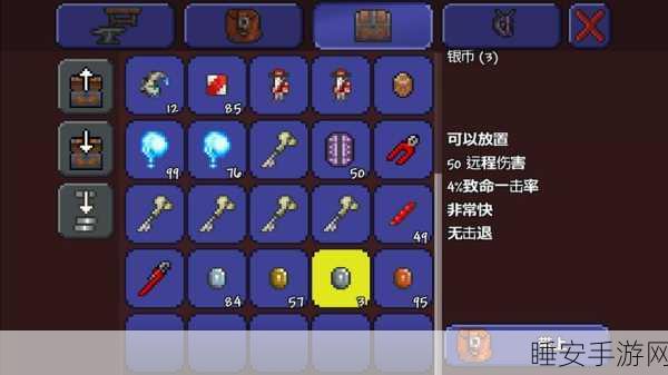 泰拉瑞亚深度攻略,掌握钥匙模具,解锁资源管理新境界