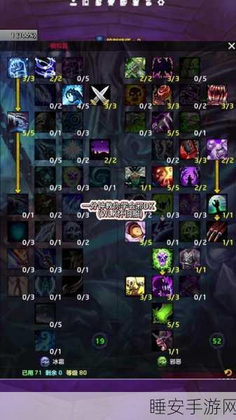 魔兽世界手游化前瞻,邪DK雕文选择深度解析与实战指南