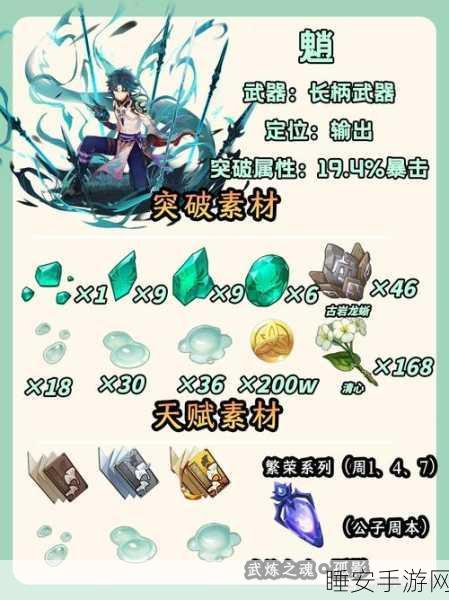 原神渔获武器突破材料全解析,助你轻松升级!