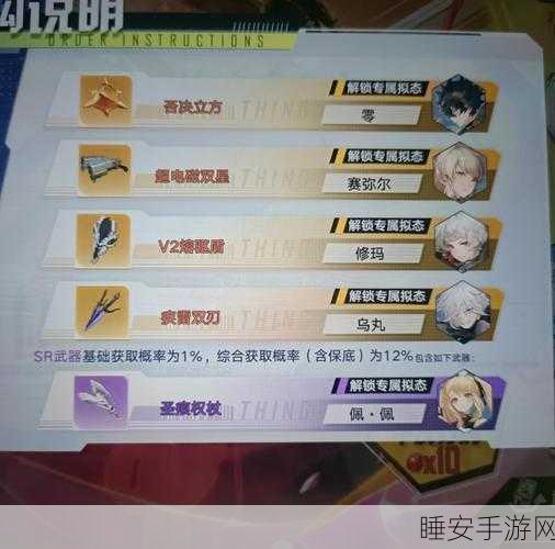 幻塔顶尖战力塑造,SSR武器精选指南,解锁角色潜能新高度