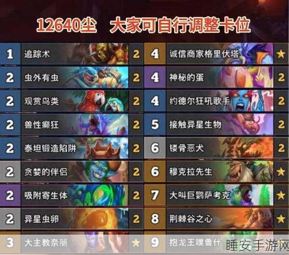 炉石传说，顶尖玩家揭秘变速猎卡组，竞技场制胜秘籍大公开