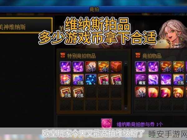 DNF维纳斯竞拍系统深度揭秘,玩法细节与热门疑问全攻略