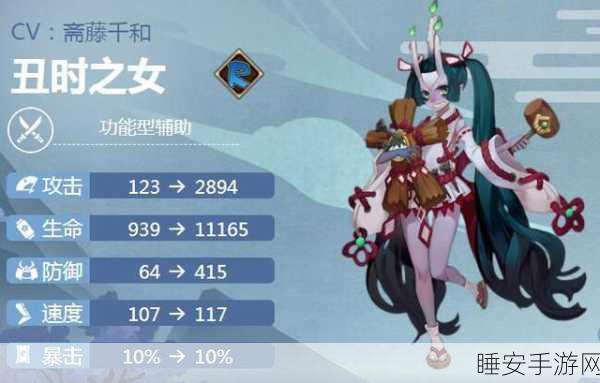 阴阳师高手必备,丑时之女深度剖析,技能解析与御魂搭配实战攻略