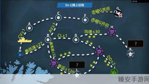 战舰少女R攻略,揭秘5-4关卡高效带路条件与战术布局