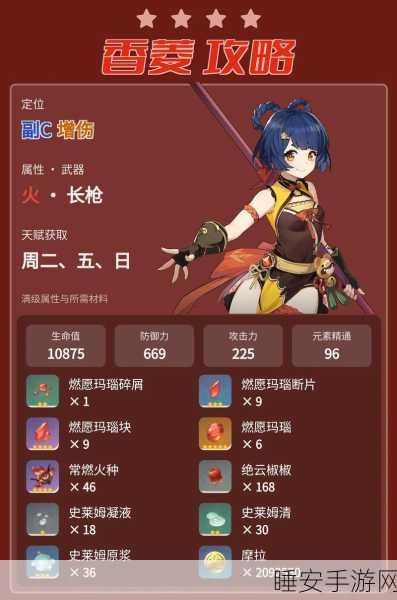 原神深度解析,香菱是否需要堆砌元素精通?