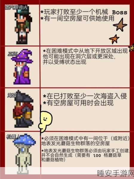 泰拉瑞亚深度探索,职业特色与技能系统全解析