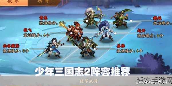少年三国志2，顶级阵容搭配攻略，解锁竞技场霸主之路