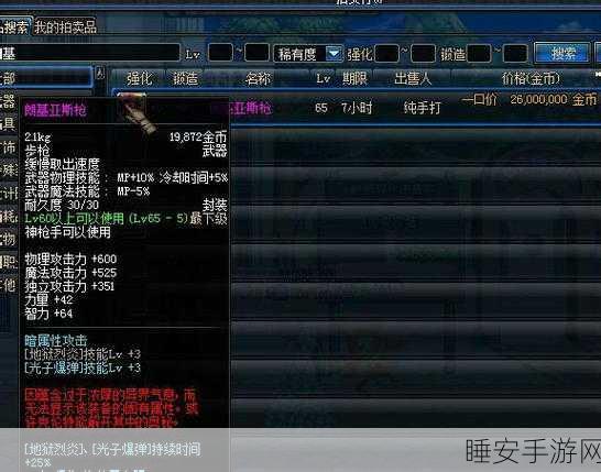 DNF顶尖步枪大赏，玩家实战必备神器解析与竞技策略