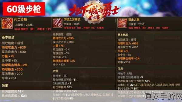 DNF手游神枪手转职全攻略，枪林弹雨，谁将问鼎枪神之巅？