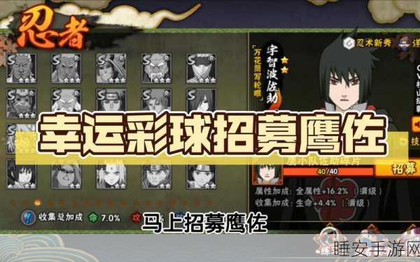 火影忍者手游，揭秘高级忍者招募的神秘道具