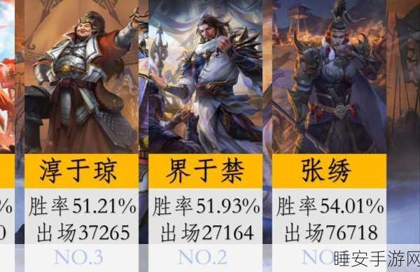 手游神将激战排行,揭秘超级群英传顶尖神将实力对决