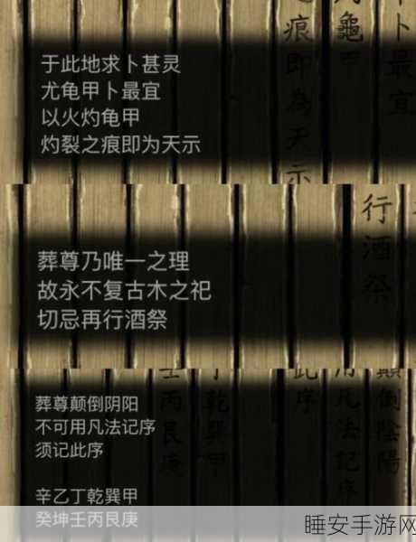 纸嫁衣5第三章深度攻略,揭秘监控按钮的隐藏机关与奇妙操作