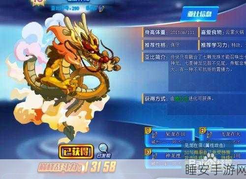 奥拉星火龙种族值与技能深度解析,竞技场霸主养成攻略