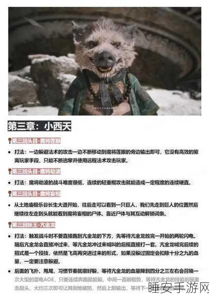 黑神话,悟空第三关攻略详解,助你轻松通关!
