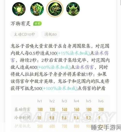 王者荣耀新英雄爆料，鬼谷子登场时间及技能细节全解析