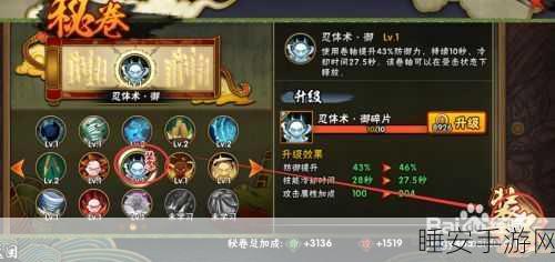 火影忍者手游，秘卷合成深度解析与实战攻略