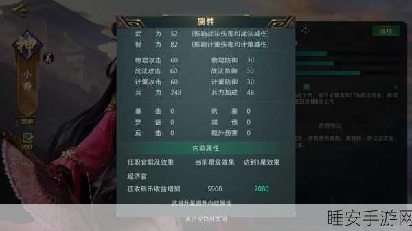 少年三国志2深度剖析,小乔列传——烽火乱世中的巾帼柔情与不屈意志
