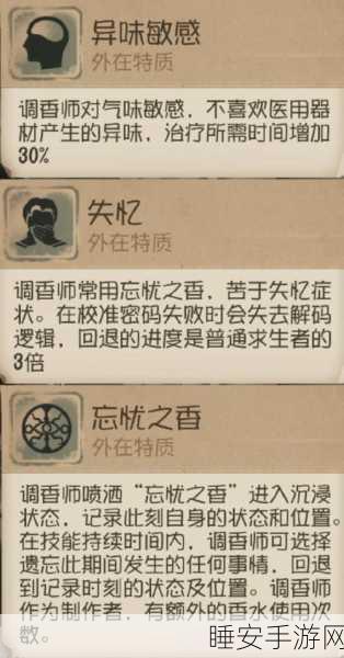 深度解析，第五人格调香师技能实战攻略与高端局应用技巧