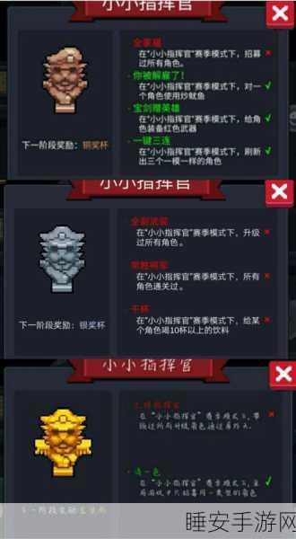 元气骑士，小小指挥官金奖杯全攻略，解锁制胜策略与细节技巧