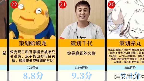 火影忍者手游导师排行榜揭晓,谁才是最强指导者?