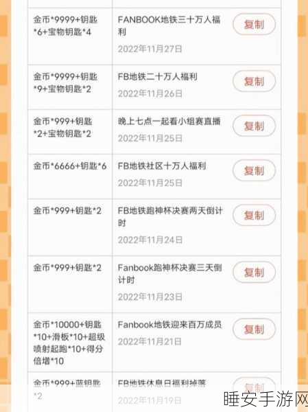 地铁跑酷兑换码大揭秘,独家攻略助你赢在起跑线