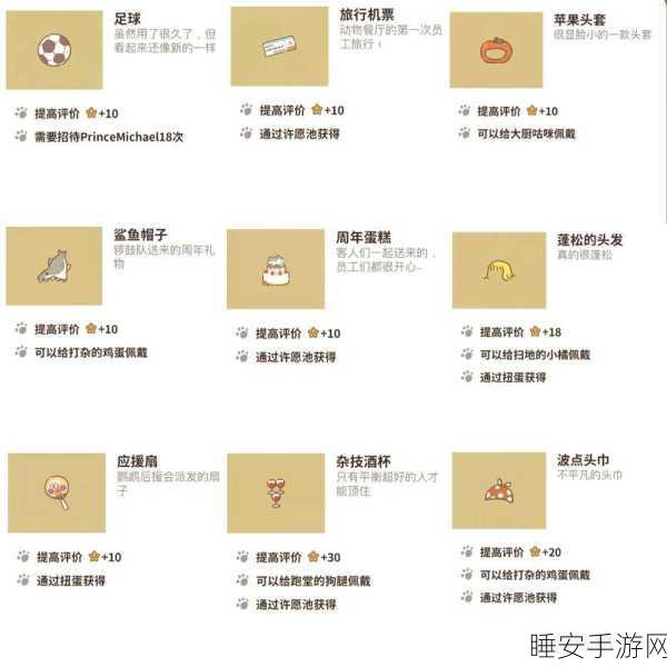 动物餐厅,解锁珍稀纪念物的全面攻略