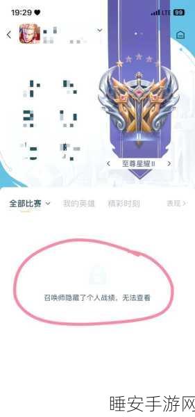王者荣耀高手秘籍，轻松隐藏战绩，保护你的游戏隐私