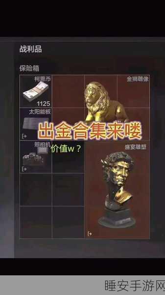 暗区突围，全面揭秘金币高效获取策略，助你快速累积财富！