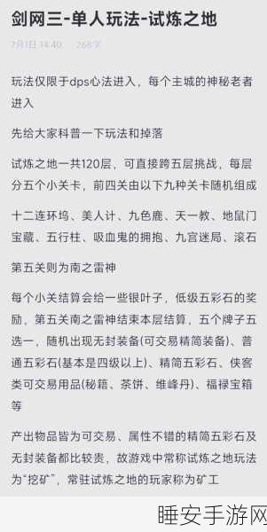 剑网32025新手攻略，揭秘高效冲级秘籍与赛事细节