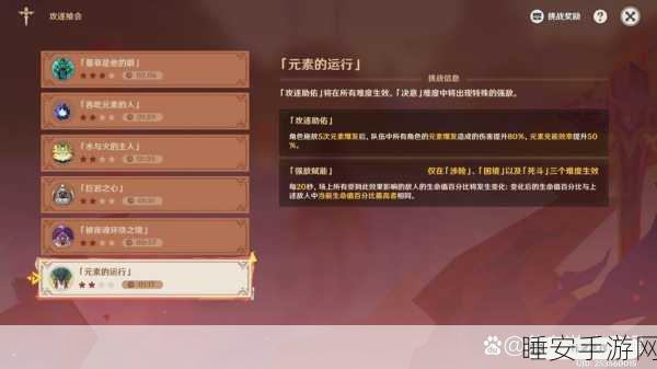 原神厉风之境深度攻略,揭秘高效通关路线与必胜策略