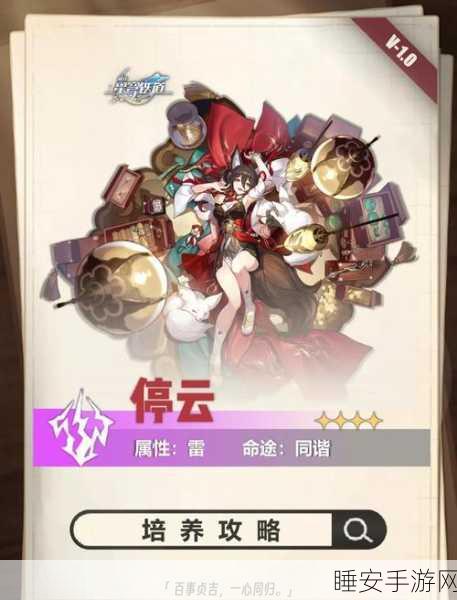 崩坏星穹铁道深度攻略,停云光锥最优选择与实战搭配指南