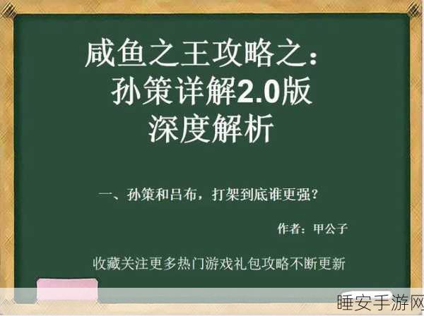 咸鱼之王孙策7300关突破攻略,实战策略与技巧详解