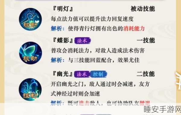 决战平安京，青行灯高端局技能连招与精准加点攻略