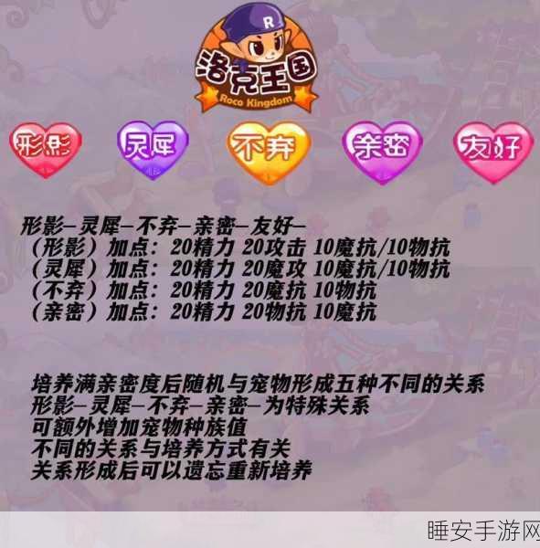 洛克王国深度攻略,魔武亲密度速升秘籍,解锁角色隐藏战力