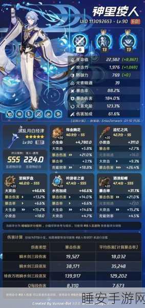 原神五星角色绫人毕业面板全解析，打造顶级战士的必备指南